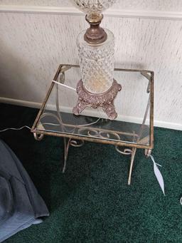 Lamp, glass stand