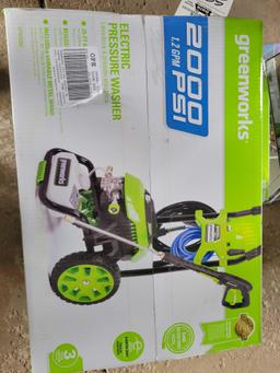 New Green works 2000psi pressure washer