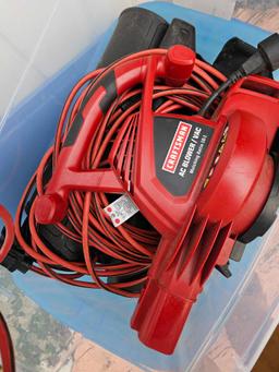 Craftsman electric blower, ext cords, heat lights