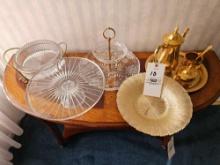 Glass serving pcs, tea service set