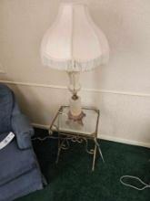 Lamp, glass stand