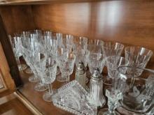 Waterford crystal stemware, pattern glass