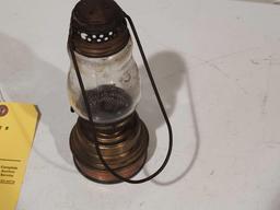 Early Oil Lamp Skaters Lantern 8" tall