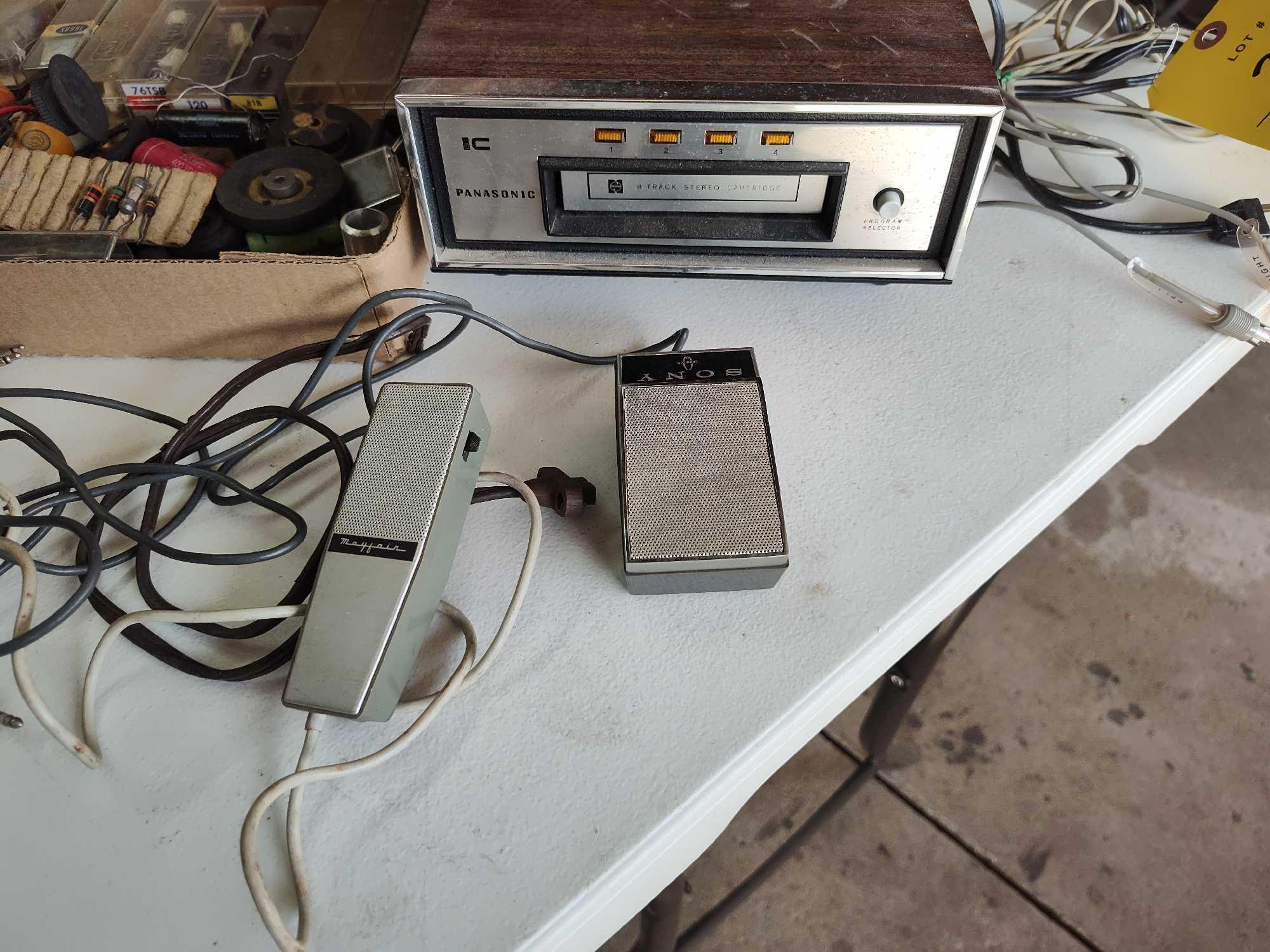 Vintage Panasonic 8 Track Player, Vintage Electronics, Record Player Astatic Needles, Parts, Etc