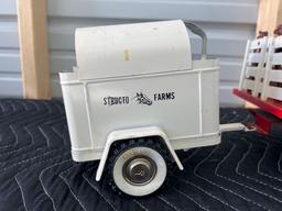 Vintage Structo Farms Truck With Trailer