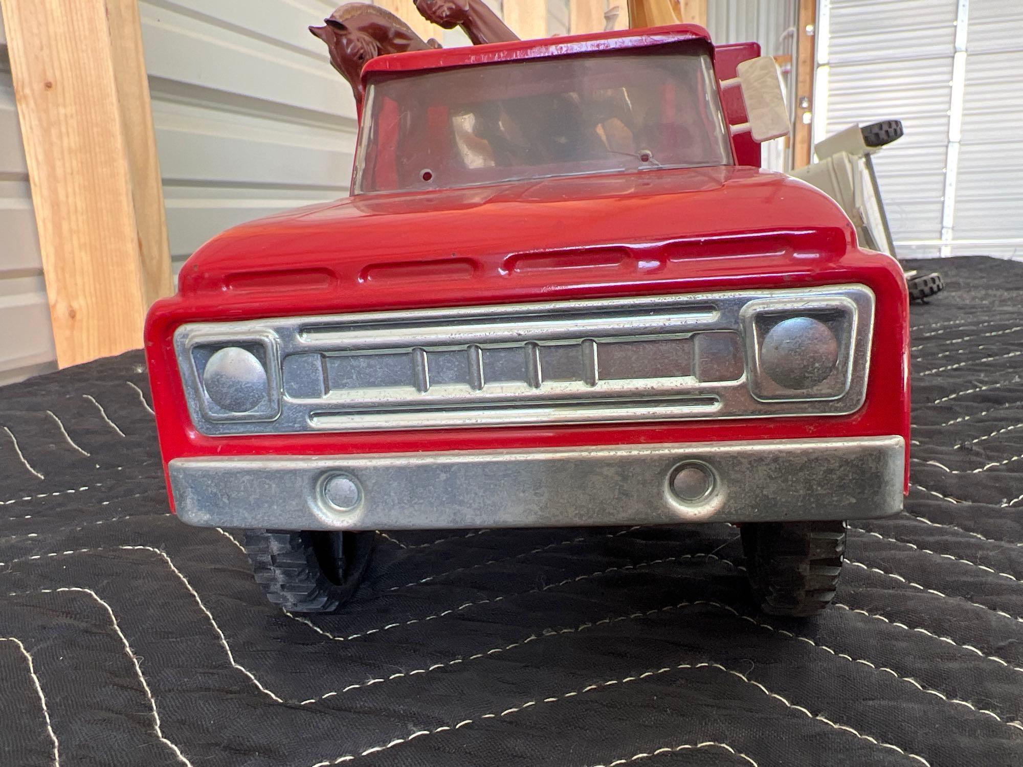 Vintage Structo Farms Truck With Trailer