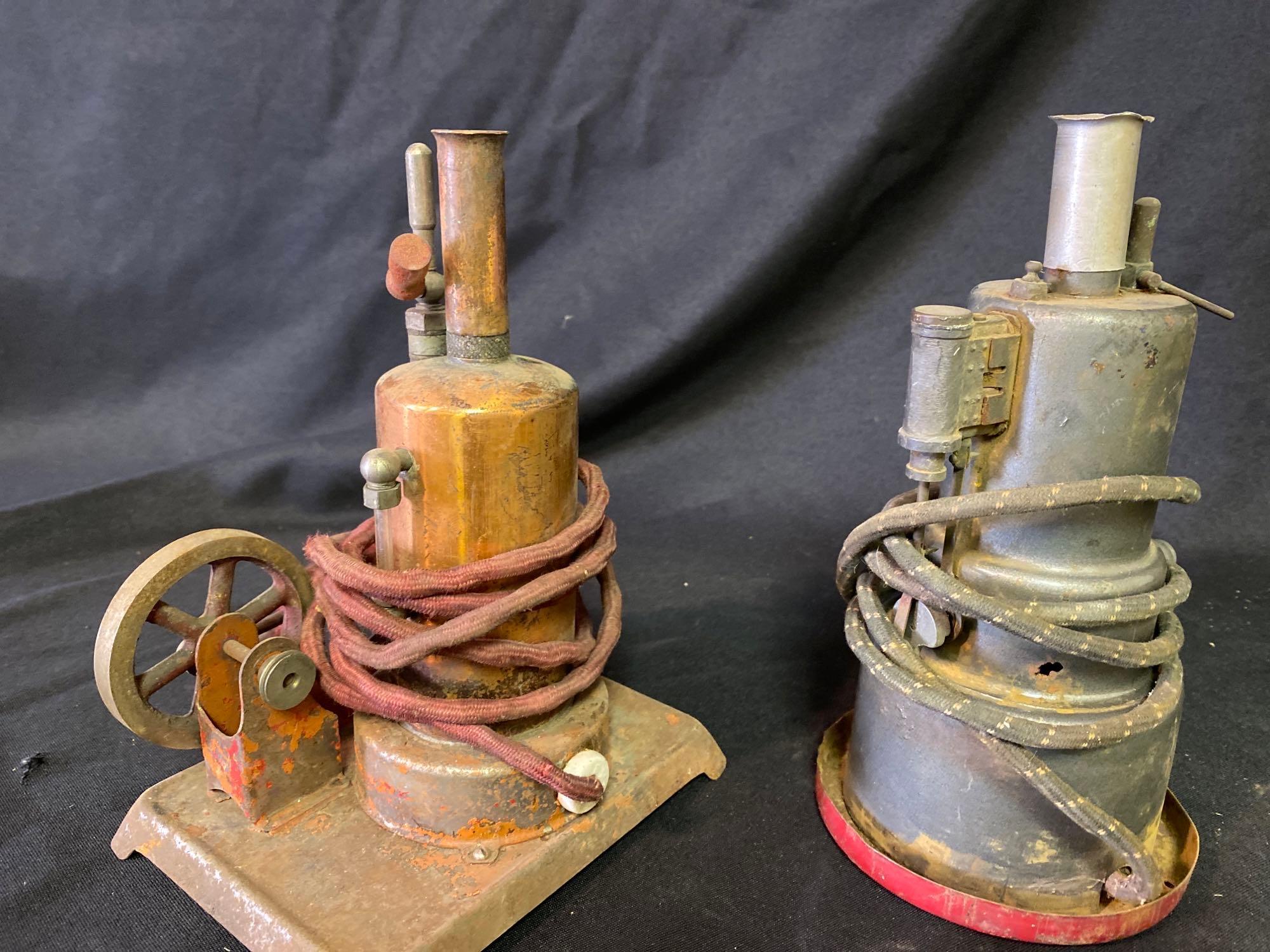 (2) Vintage Electric Steam Engines