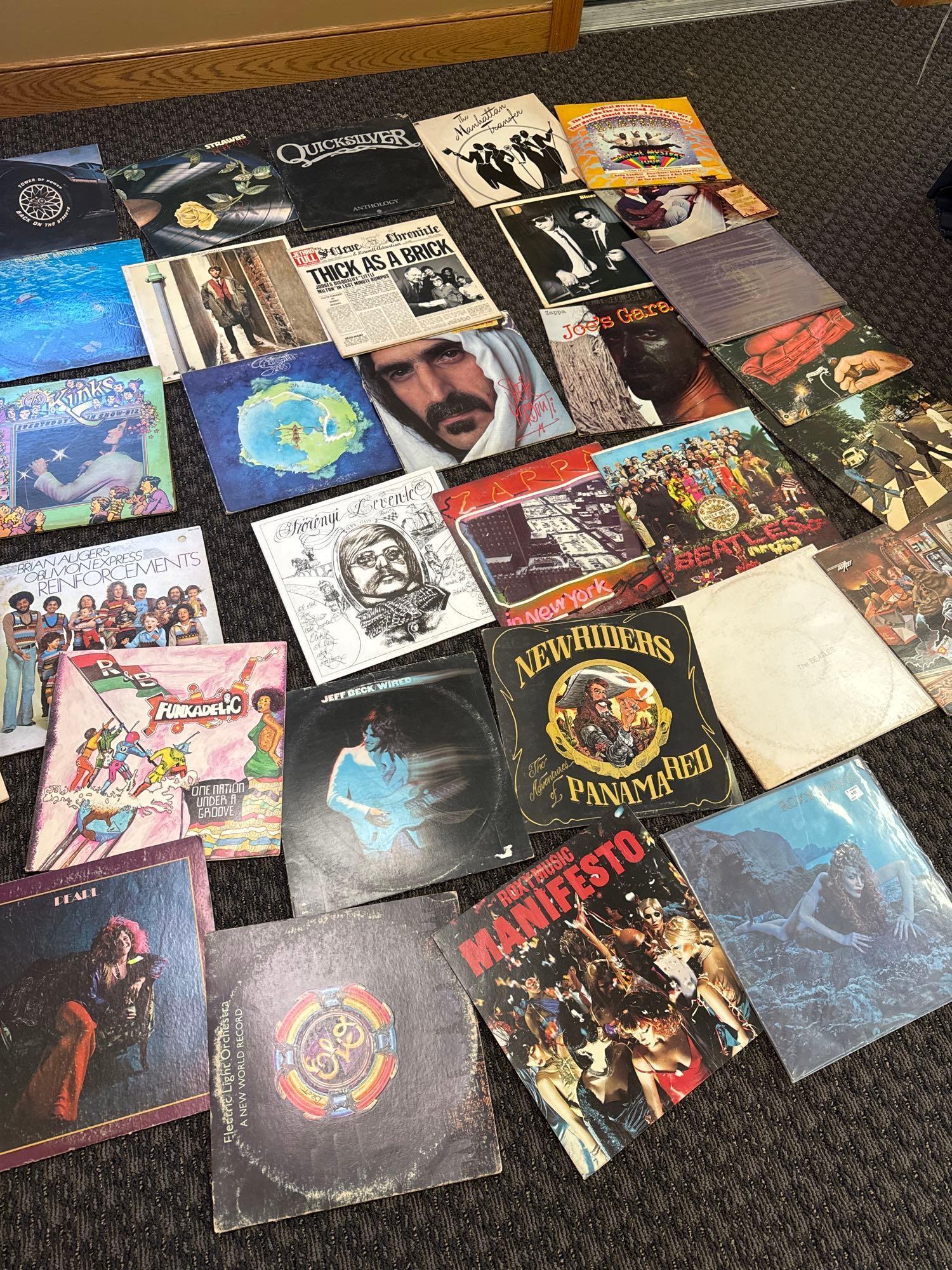 Record Albums, Beatles, Zappa, ELO, New Riders, The Kinks and more