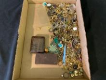 Box Full Of Costume Jewelry 2lbs 10oz