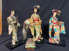 (3) Okinawa Japan figurings, porcelain piece
