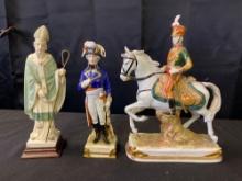Antique Scheibe Alsbach Dresden KPM Porcelain Figurine Military, Porcelain Napoleon Figure