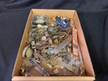 Box Full Of Wrist Watches & Parts 6lbs