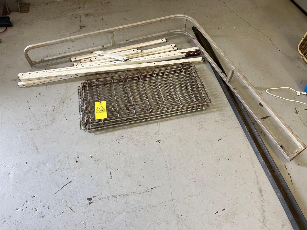 Parts of Metal Shelving Unit, Aluminum Safety Rail