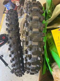 Kawasaki Dirt Bike Plastic and Wheels