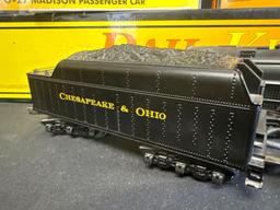 Rail King Chesapeake & Ohio Berkshire steam engine with tender & 2 cars