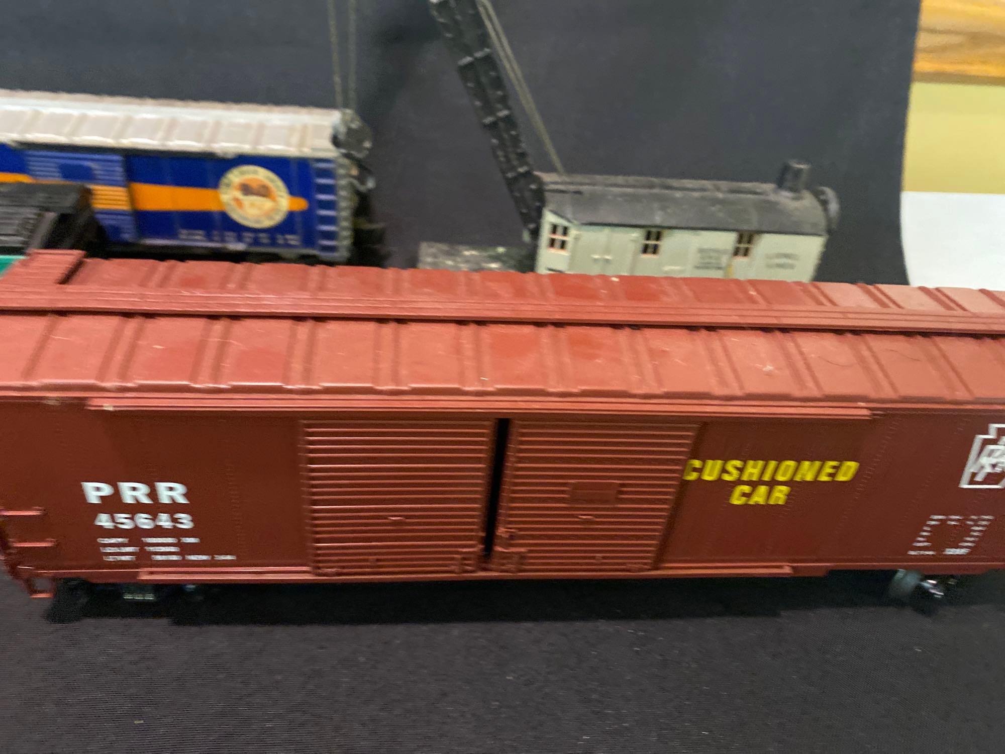 Assortment Rollingstock, Passenger car, crane Car, Cabooses