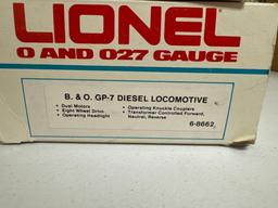 Lionel B&O diesel engine & dining car