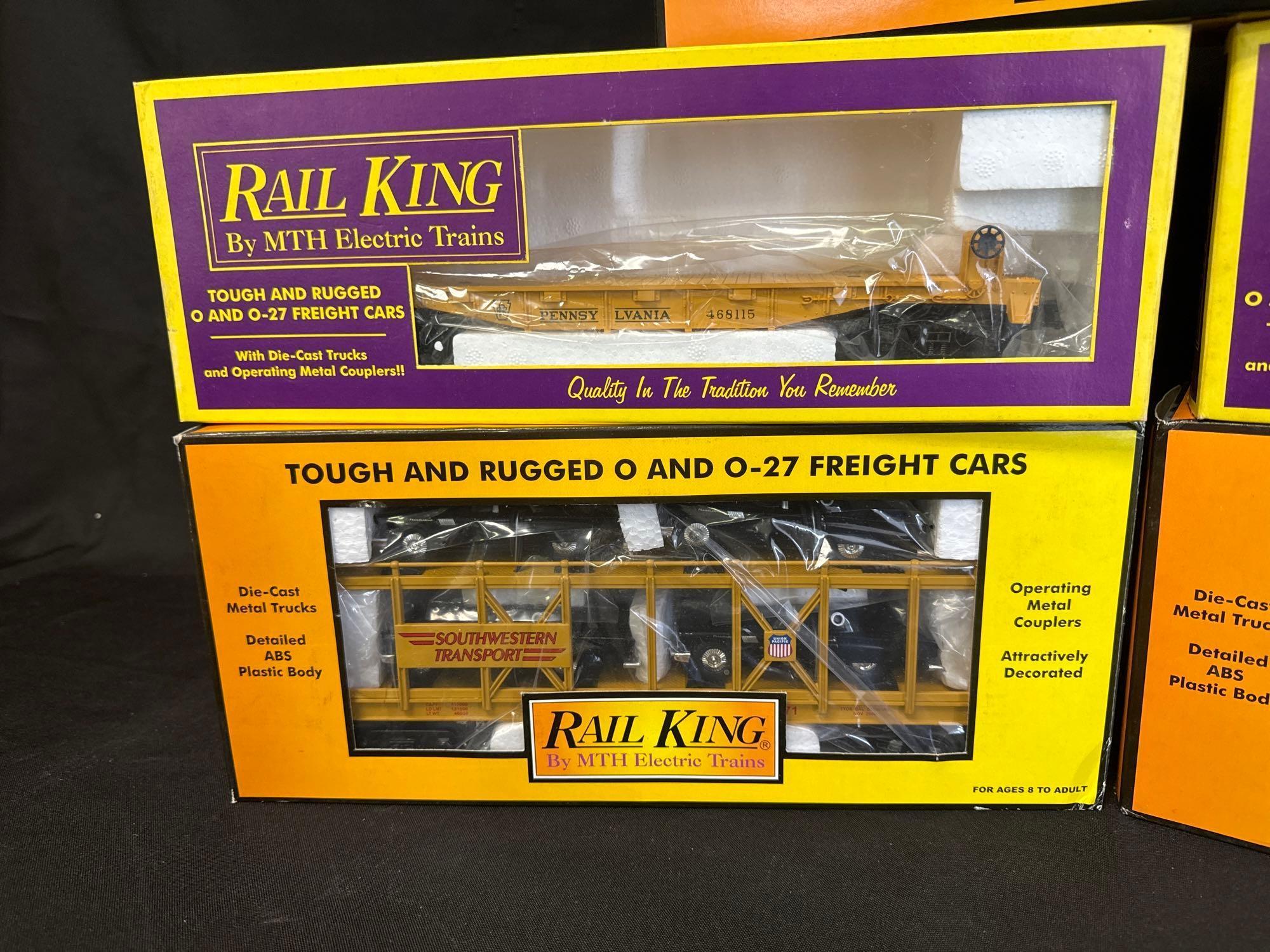 Rail King box cars, car hauler (5)