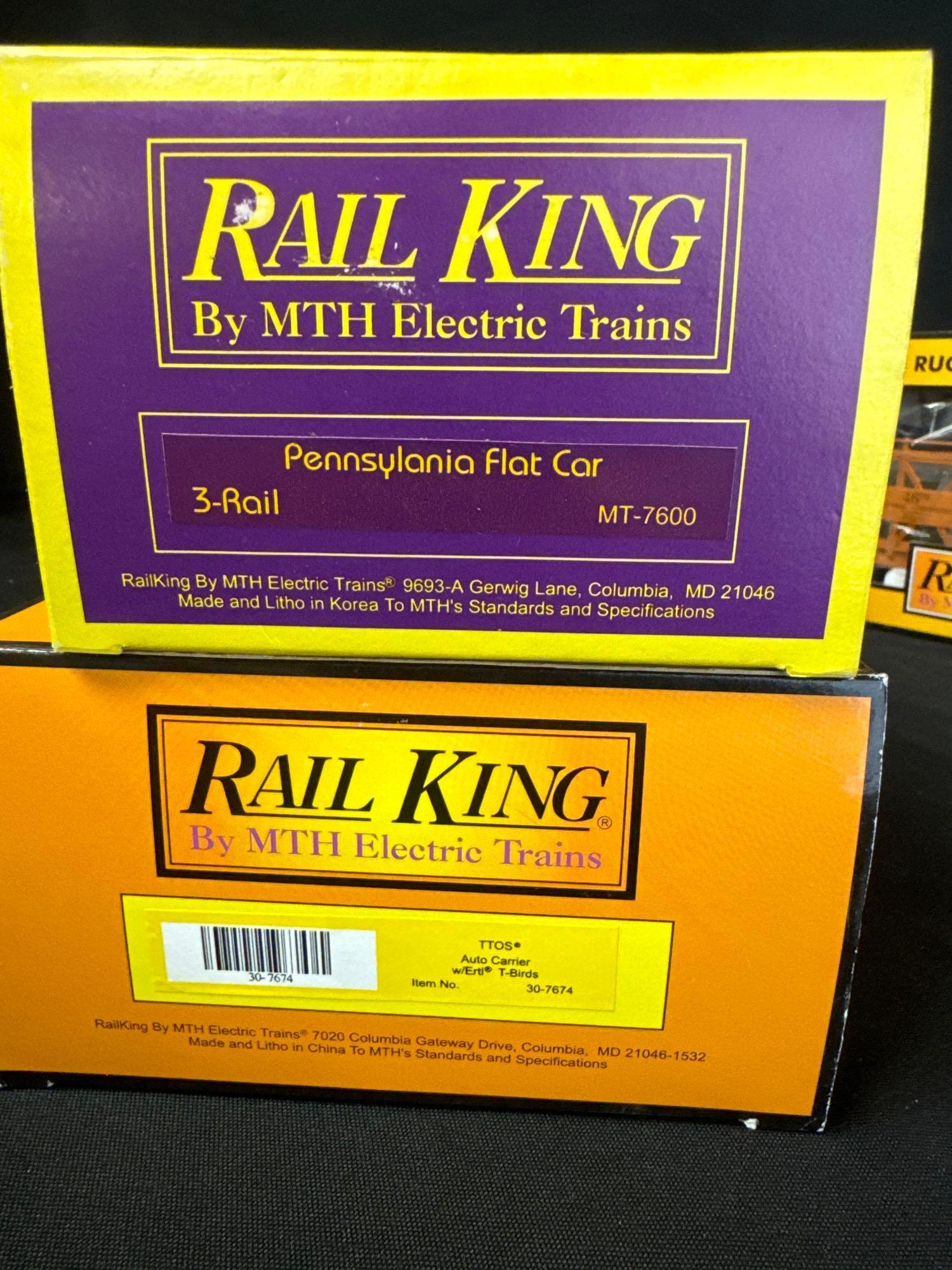 Rail King box cars, car hauler (5)