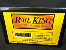 Rail King Brill Semi Convertible Trolley w protosound