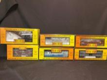 (6) Rail King Freight Cars