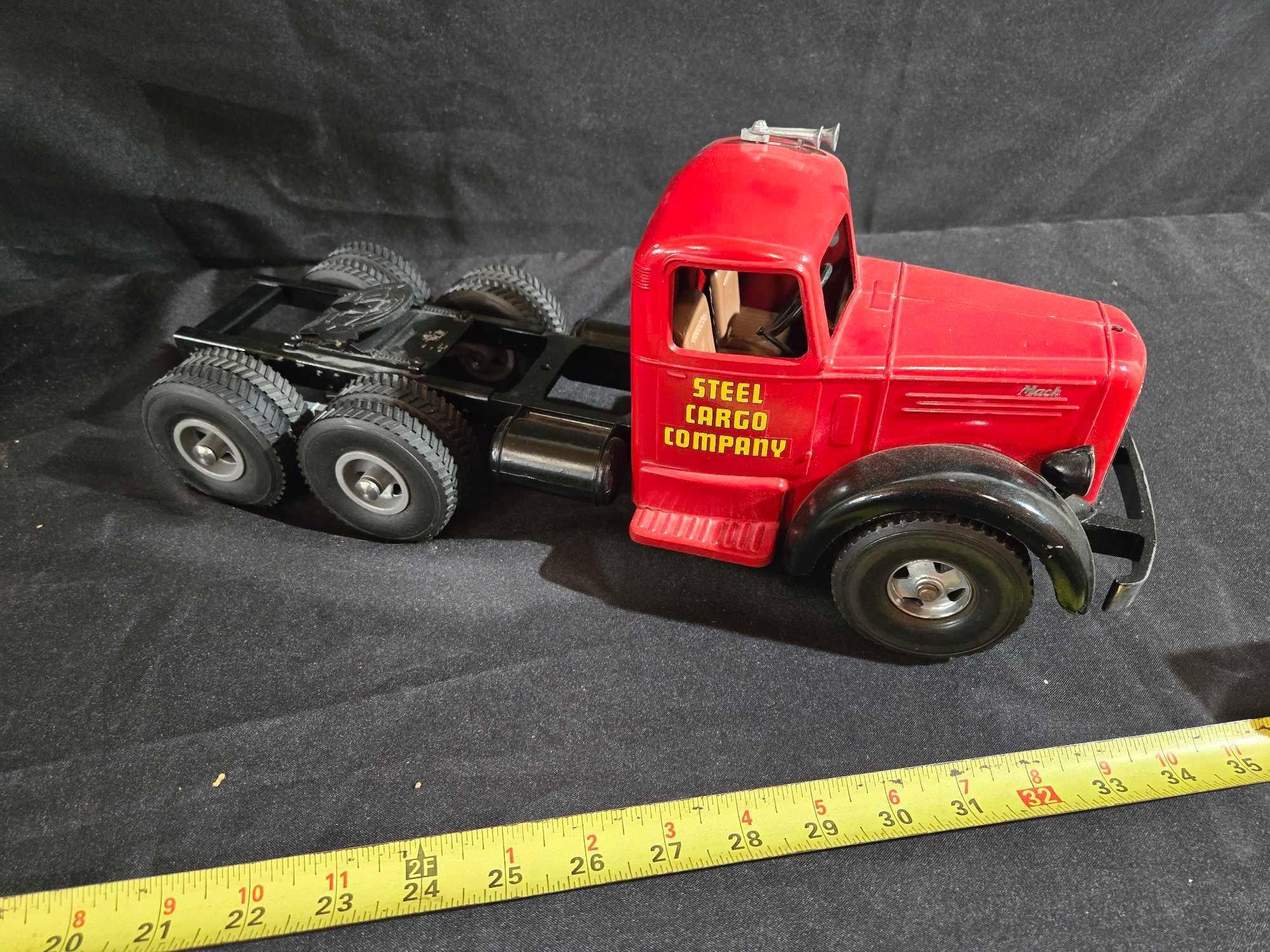 Mack Steel Cargo Co Truck & Buddy L Wrigleys Spearmint Gum Truck