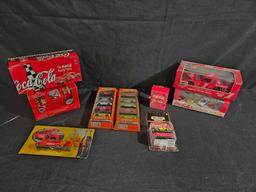 Coca Cola Items inc. Matchbox Cars, Die Cast Cars etc