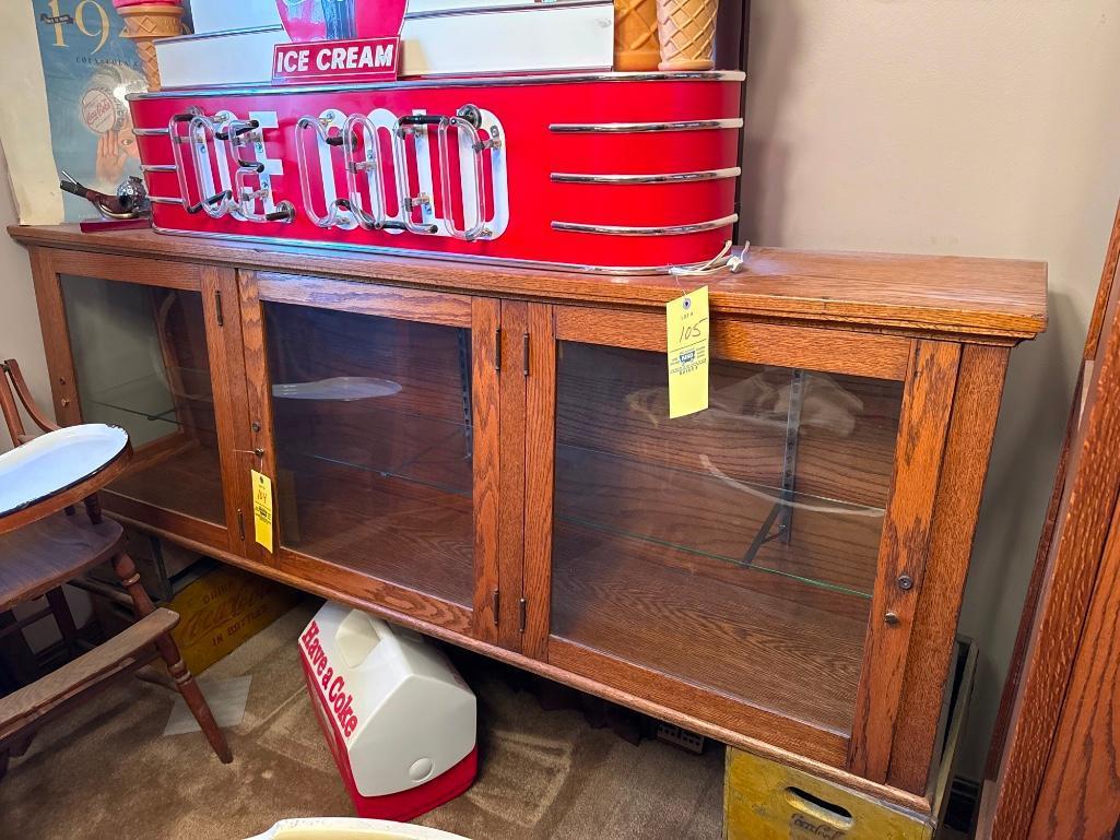 Oak 3 Door General Store Countertop Display