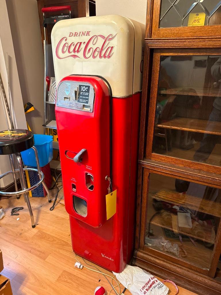 Coca Cola Vendo 10 cent Vending Machine Model #44