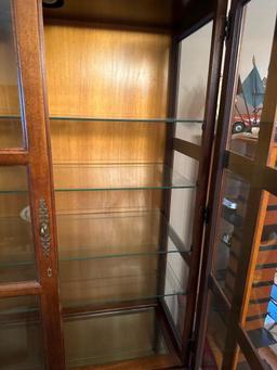 Modern Lighted 4 Door Display Cabinet