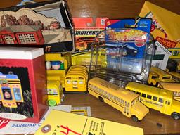 Assorted School Bus Collection inc Hot Wheels and Matchbox
