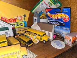 Assorted School Bus Collection inc Hot Wheels and Matchbox