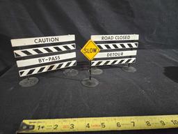 3 Steel Pressed Road Signs