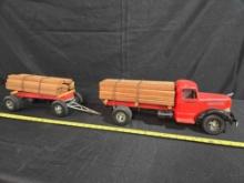 Smith Miller Mack Lumber Truck w/ Trailer