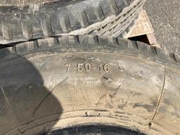 (4) Hiway tires 7.50-16 tires