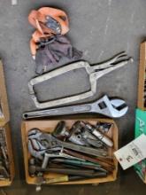 Screwdrivers, Adjustable wrenches, pneumatic tools, clamp, and more