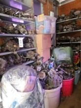 Used carburetors, contents of shelf