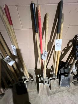 Two Spade Shovels-One Square Shovel