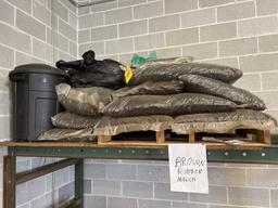 Brown Rubber Mulch Approximately 14 Bags
