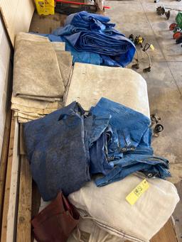 Large Lot of Assorted Tarps