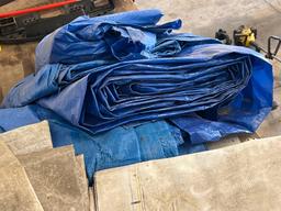 Large Lot of Assorted Tarps