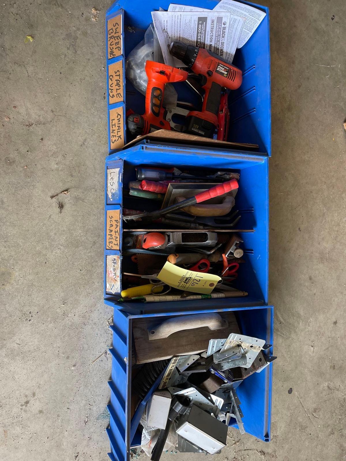 (3) Crates of Assorted Tools