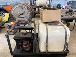 50gal Sprayer Unit with Hose Reel and 3.5 HP Briggs and Stratton Motor