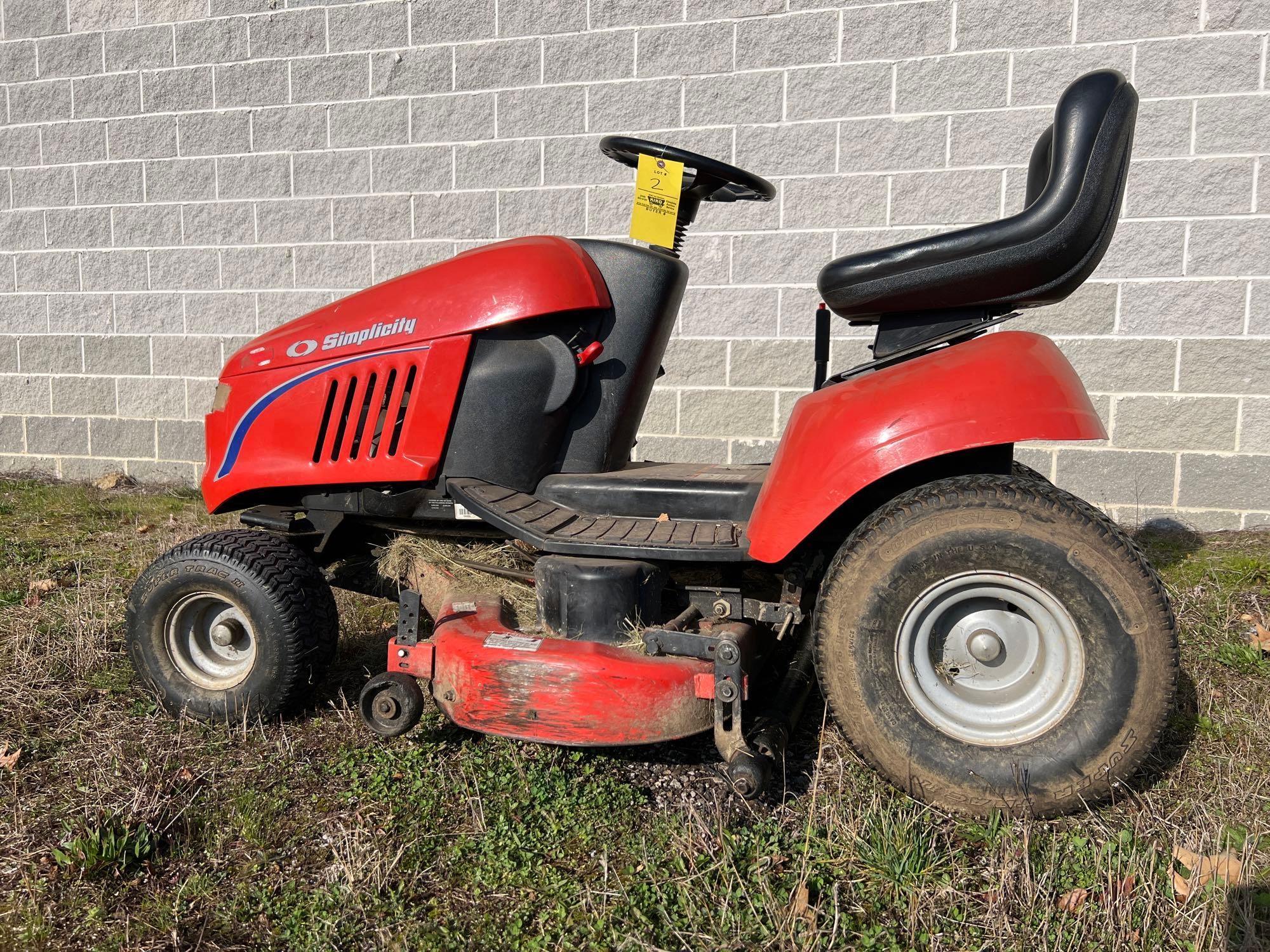 Simplicity Regent Riding Lawn Mower