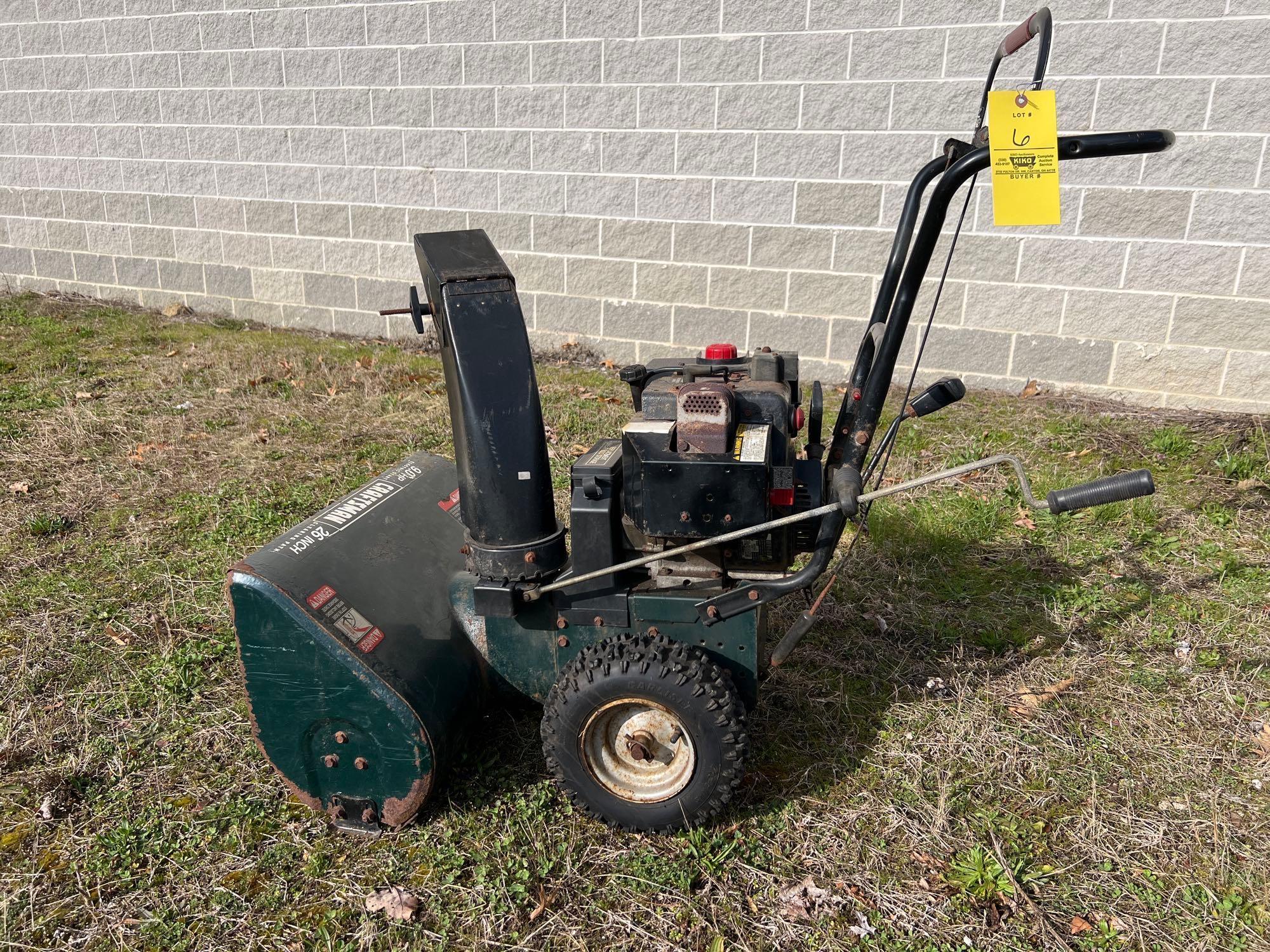 Craftsman 26 inch Snowblower