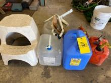 Gas Cans, Water Storage Jugs, Step Stool