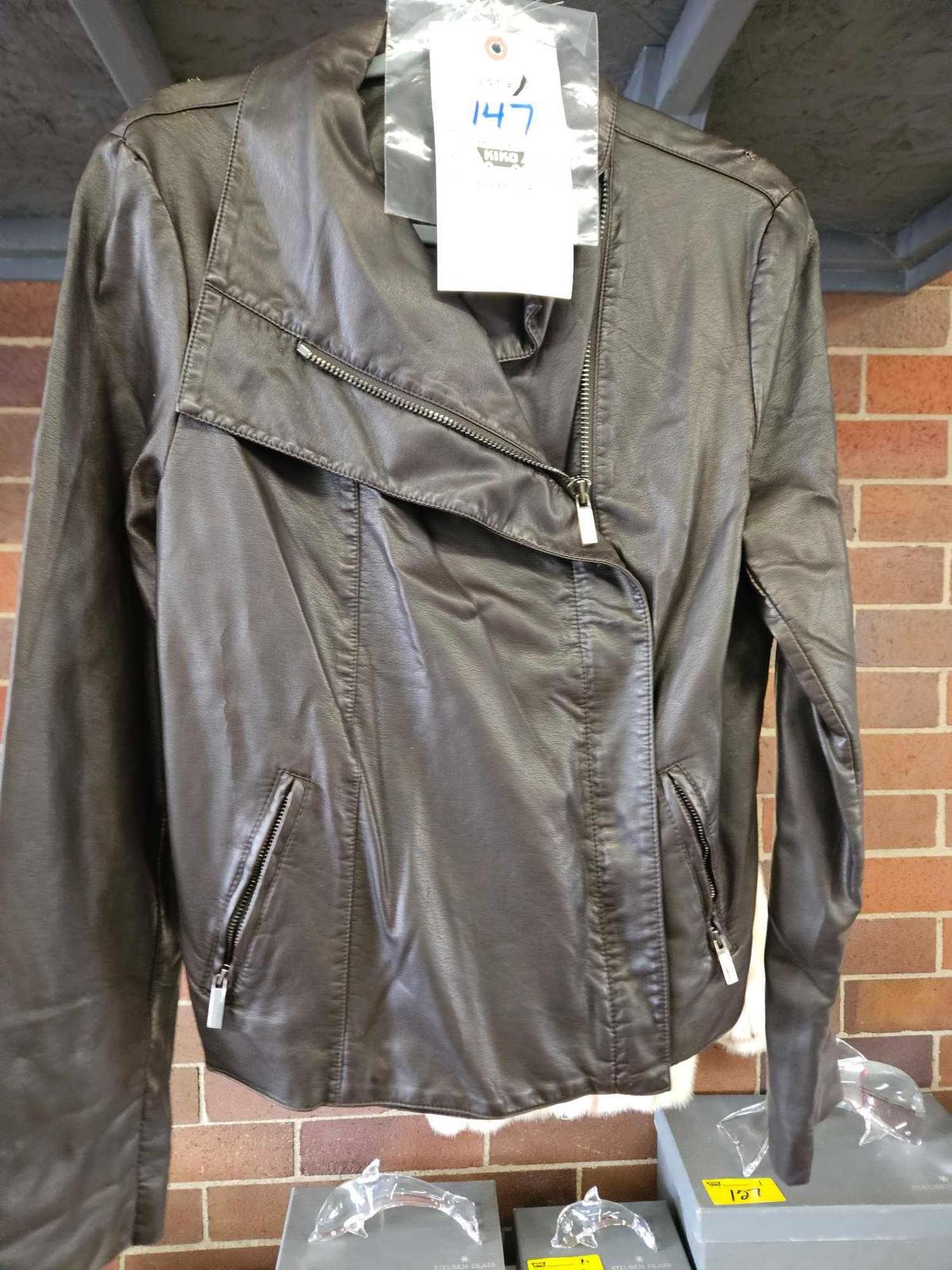 Leather jacket, size large