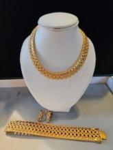 Vintage Germany 18k rolled gold 3 pc set