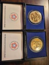 1973 Bicentennial commemorative medals, bid x 2