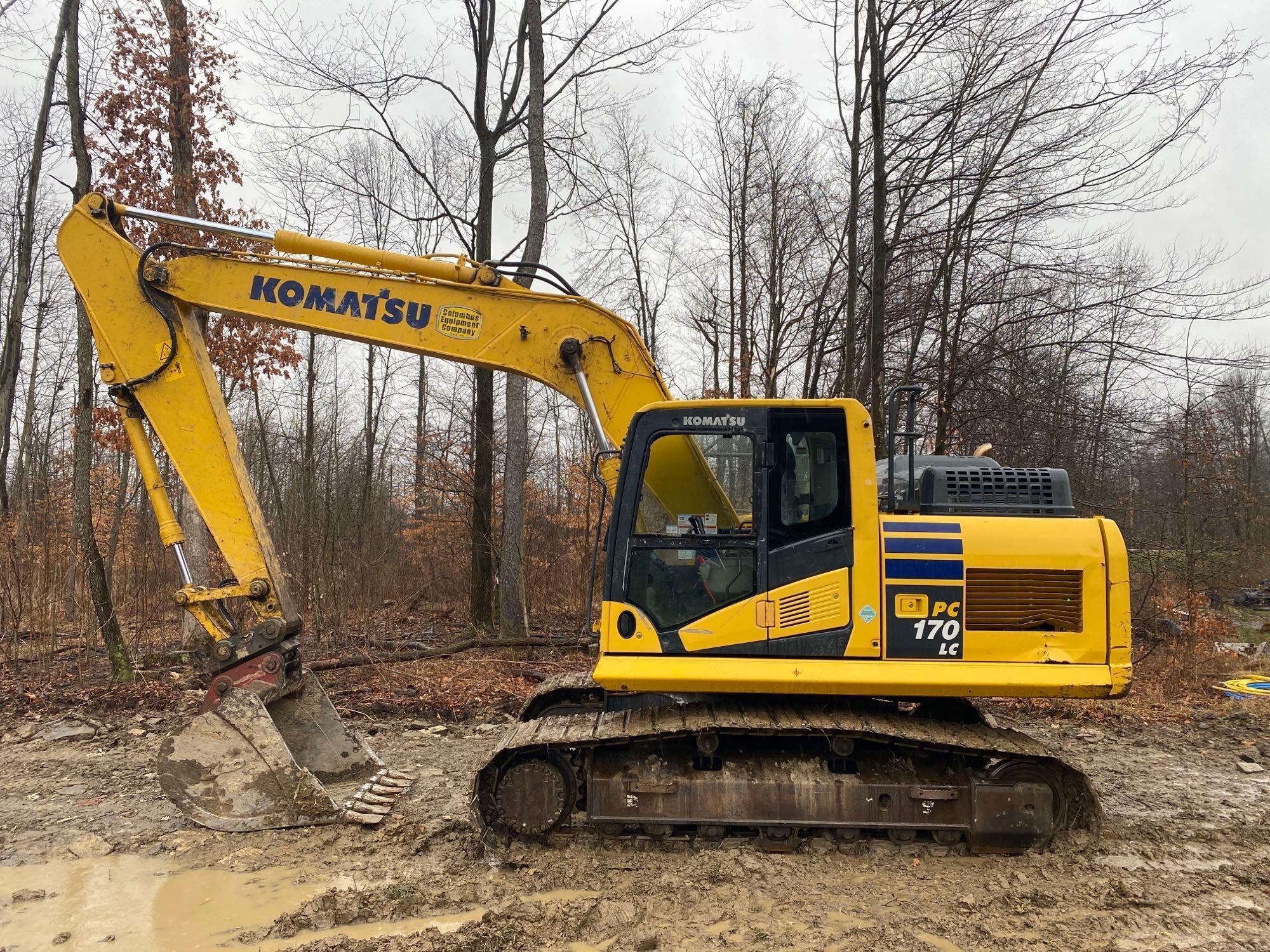 2017 Komatsu PC170 LC-11 Excavator, one owner